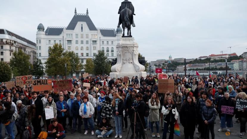 Hungarians protest change in abortion rules Hungarians protest change in abortion rules