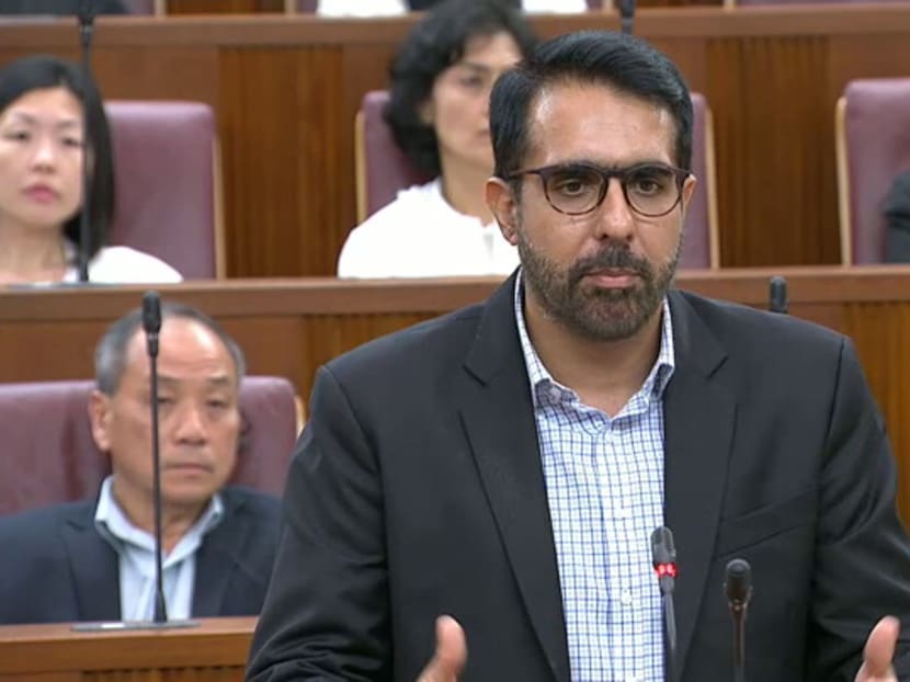 Workers' Party chief Pritam Singh (pictured) in Parliament on Oct 7, 2019. He questioned the signal that is sent if a religious leader appears next to a political leader.