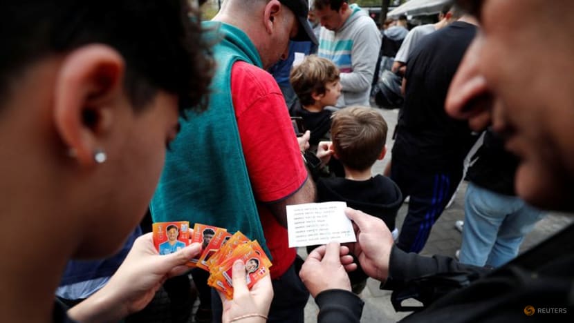 In land of Maradona and Messi, fans jostle for World Cup stickers In land of Maradona and Messi, fans jostle for World Cup stickers
