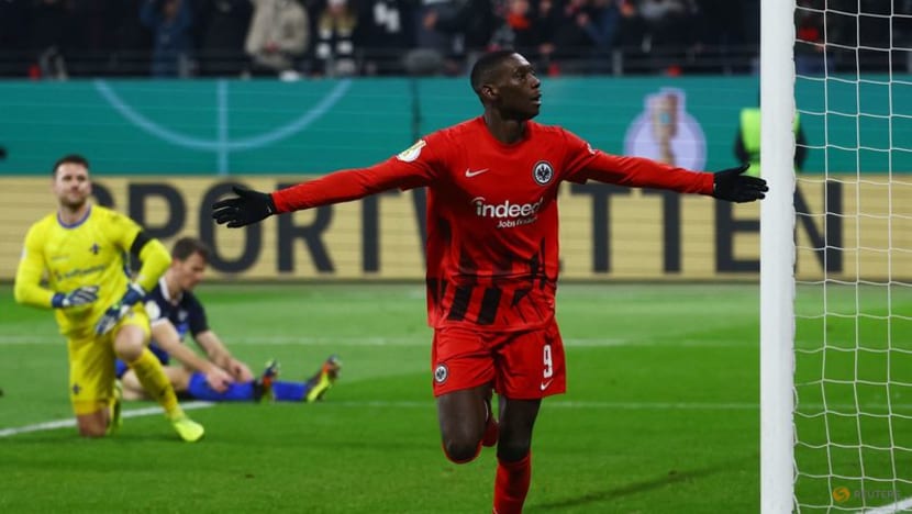 Kolo Muani double helps Frankfurt beat Darmstadt 4-2 in German Cup Kolo Muani double helps Frankfurt beat Darmstadt 4-2 in German Cup