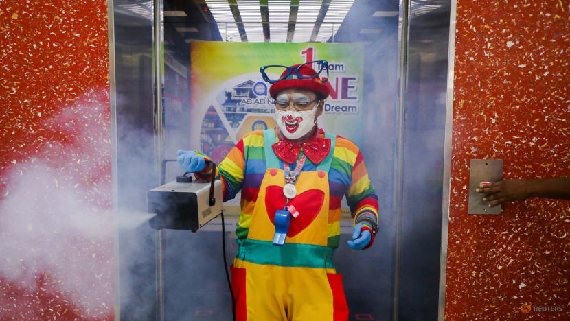 Malaysia's germ-busting clown finds new role in COVID-19 pandemic Malaysia's germ-busting clown finds new role in COVID-19 pandemic