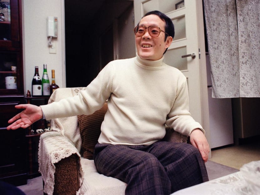 Former Japanese student, Issei Sagawa, 42, murderer of Dutch student Renée Hartevelt, smiles and gestures while he meets with an AFP journalist on Feb 05, 1992, in his bachelor's apartment in Yokohama. Former Japanese student, Issei Sagawa, 42, murderer of Dutch student Renée Hartevelt, smiles and gestures while he meets with an AFP journalist on Feb 05, 1992, in his bachelor's apartment in Yokohama.