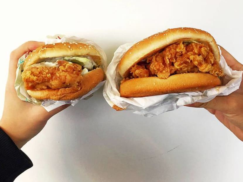 We Tried Eating An Entire Extra Large Zinger Burger From KFC And