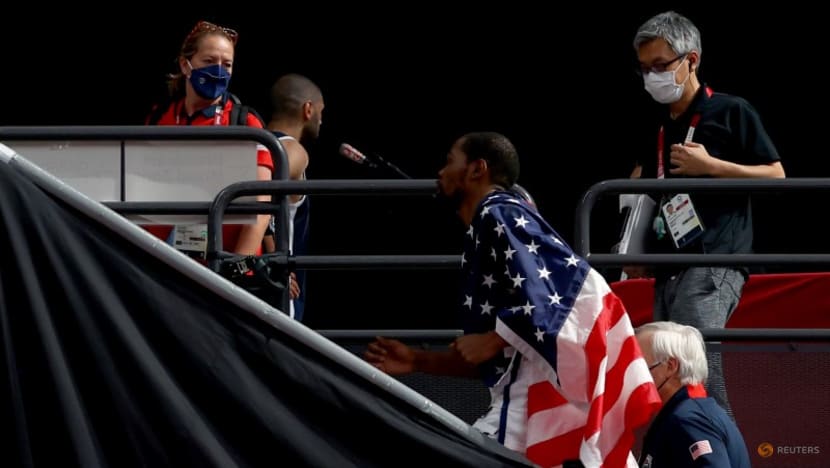 Olympics-Basketball-Durant leads US to 16th men's gold in revenge match against France Olympics-Basketball-Durant leads US to 16th men's gold in revenge match against France