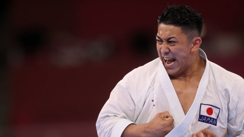 Olympics-Karate-Okinawa's Kiyuna mesmerises to win men's kata gold Olympics-Karate-Okinawa's Kiyuna mesmerises to win men's kata gold