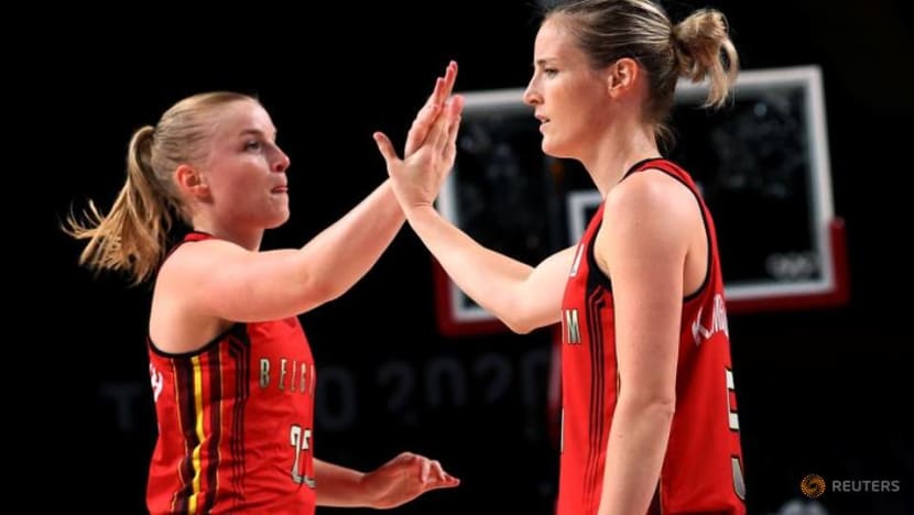 Olympics-Basketball-In Games debut, Belgian coach says daughters are 'just players'