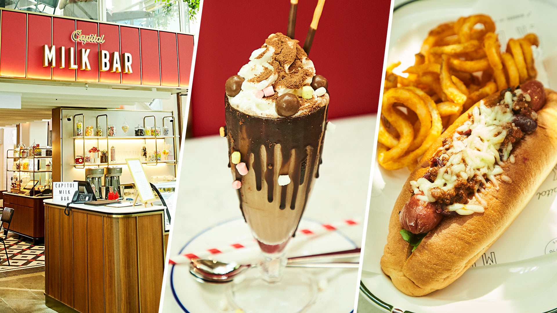 Fun Retro Sundaes & A Metre-Long Hotdog At Capitol Milk Bar Fun Retro Sundaes & A Metre-Long Hotdog At Capitol Milk Bar