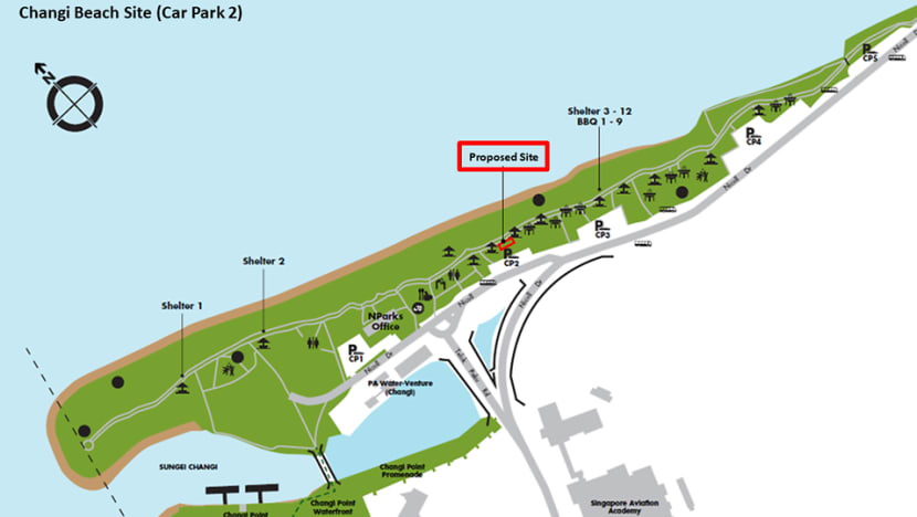 Changi Beach Park Map Site At Changi Beach To Be Designated For Post-Death Rites, Will Not Be  Used For Scattering Of Ashes - Cna