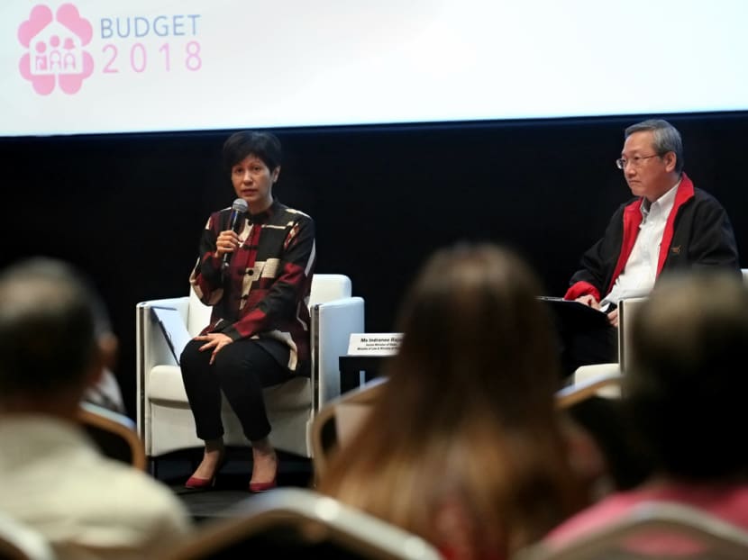 Budget 2018 Conversation conducted by REACH, chaired by Senior Minister of State, Ministry of Law & Ministry of Finance, Ms Indranee Rajah, and Minister of State, Prime Minister’s Office, Ministry of Manpower & Ministry of Foreign Affairs and REACH Chairman, Mr Sam Tan. Photo: Nuria Ling/TODAY
