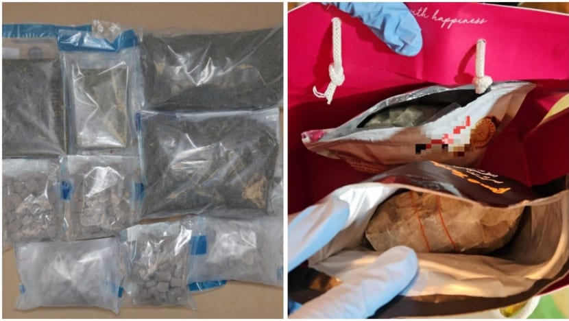 Drugs worth S$473,000 seized by CNB; man and woman arrested - CNA