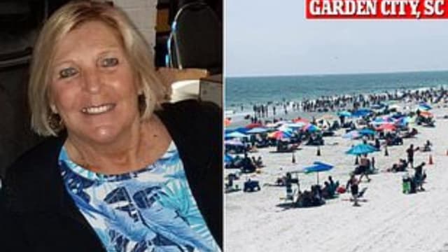 沙滩伞被风吹走 美国妇女胸口遭刺穿身亡
