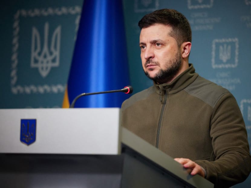 Ukrainian President Volodymyr Zelenskyy (pictured) has made surprise virtual appearances in other high-profile events, including the Cannes film festival, the Grammy music awards in April and Qatar's Doha Forum.