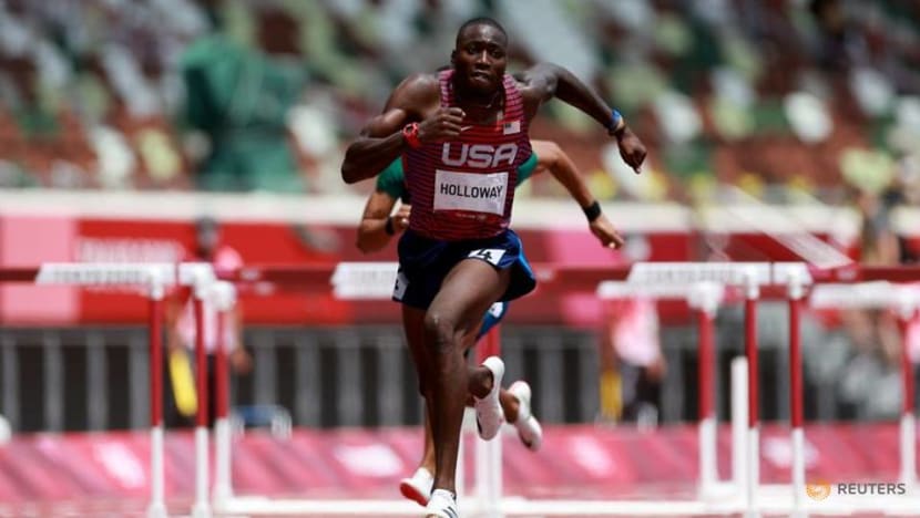Athletics: World champion Holloway reaches 110m hurdles final at Olympics Athletics: World champion Holloway reaches 110m hurdles final at Olympics