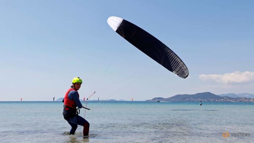 Olympics-France's Mazella ready for kitefoil lift-off at Paris Games Olympics-France's Mazella ready for kitefoil lift-off at Paris Games