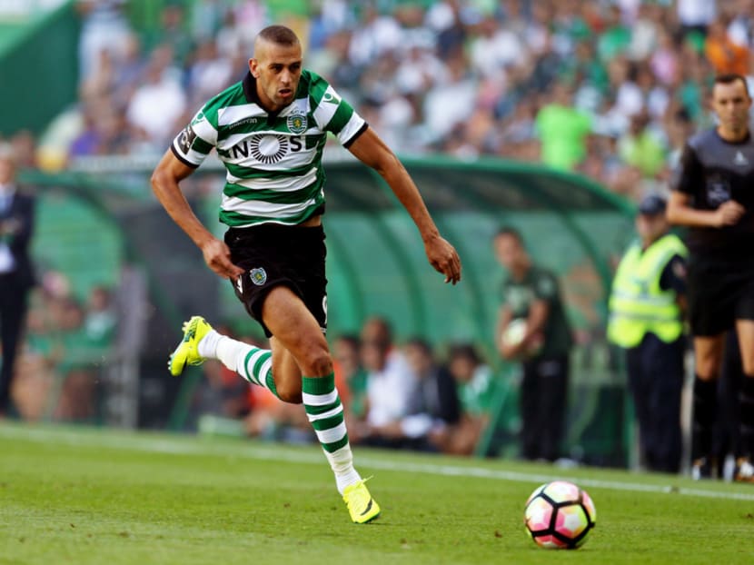 The S$52.4m sale of striker Islam Slimani to Leicester City on Wednesday will allow Portugal’s Sporting Lisbon to continue to invest ‘significantly’ in their facilities, said their vice-president Carlos Vieira. Photo: AP