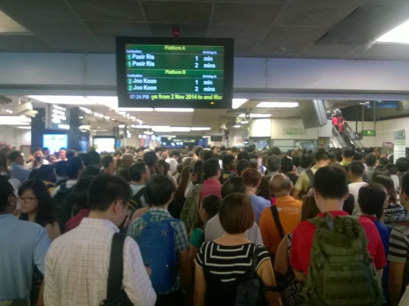 Gallery: Train service disrupted on East-West Line, 2nd disruption of the day