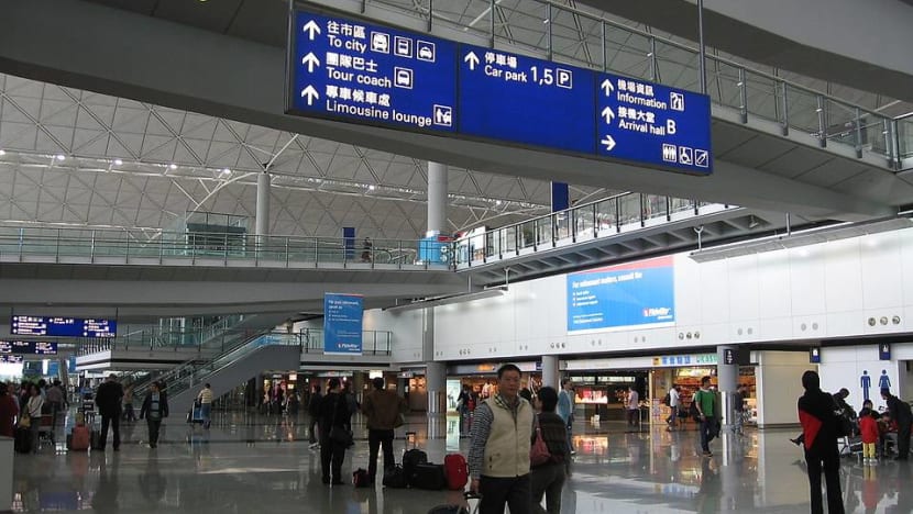 Newborn baby found in Hong Kong airport toilet Newborn baby found in Hong Kong airport toilet
