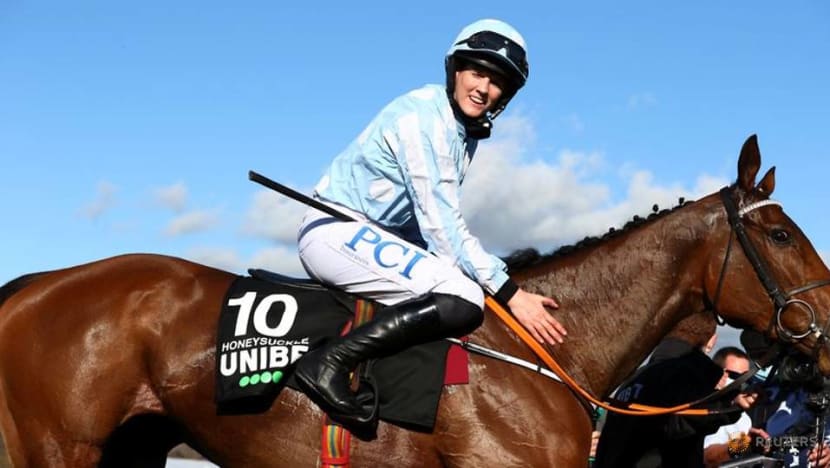 Blackmore becomes first woman jockey to win Champion Hurdle Blackmore becomes first woman jockey to win Champion Hurdle