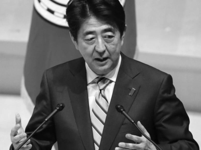 Mr Abe’s ambition to increase Japan’s role abroad must be matched by efforts to increase trust and acceptance by other Asians. Photo: Kyodo News