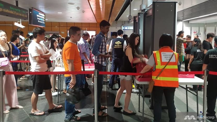 Commuters to undergo screening at HarbourFront MRT during security exercise Commuters to undergo screening at HarbourFront MRT during security exercise