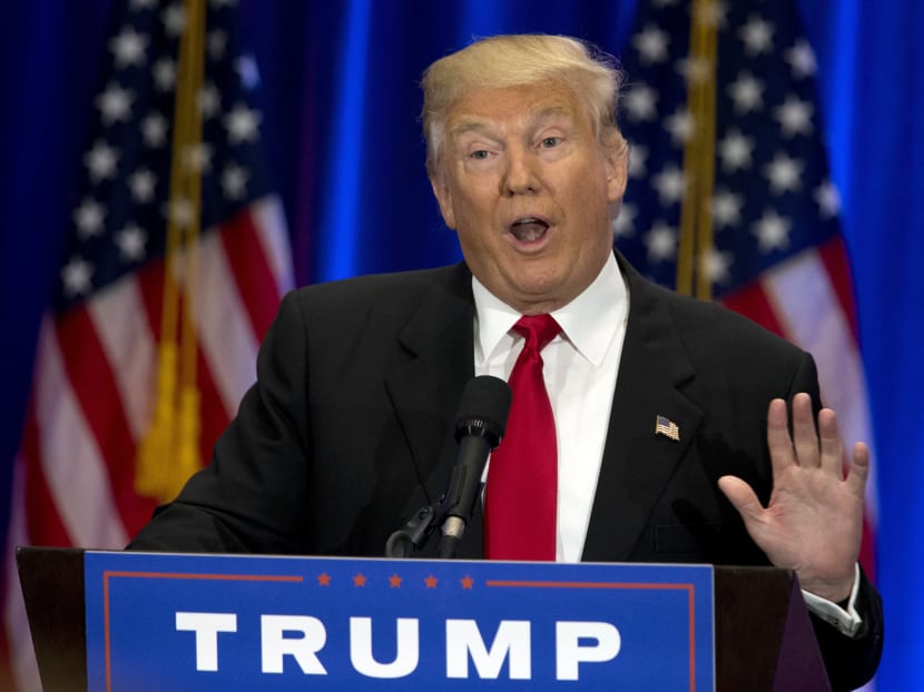 Republican presidential candidate Donald Trump speaks in New York, June 22, 2016. Photo: AP