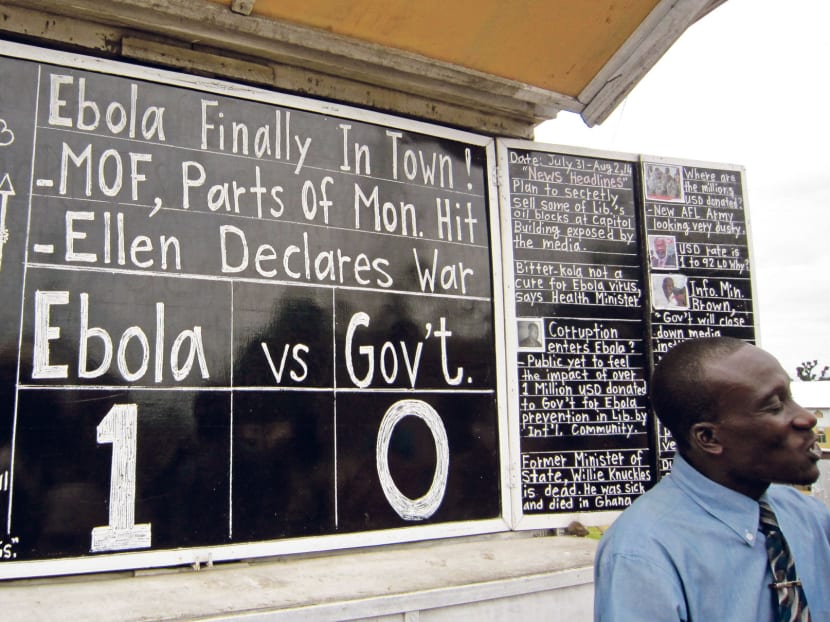 The Ebola outbreak has governments scrambling to stop its transmission. Photo: AP