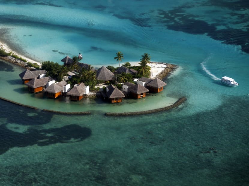 A resort island in the Maldives. The island nation derives 30 per cent of its GDP and 90 per cent of its tax revenues from tourism. A resort island in the Maldives. The island nation derives 30 per cent of its GDP and 90 per cent of its tax revenues from tourism.