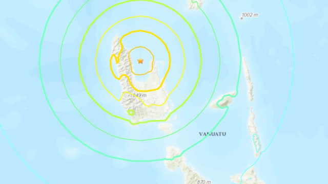 南太平洋岛国瓦努阿图发生7级强烈地震