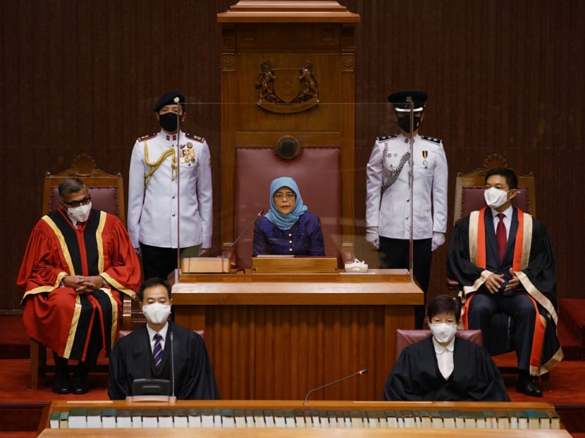 Given the worries over employment and the economy, President Halimah Yacob warned of the potentially divisive issue of the competition between Singaporeans and work pass holders for jobs.