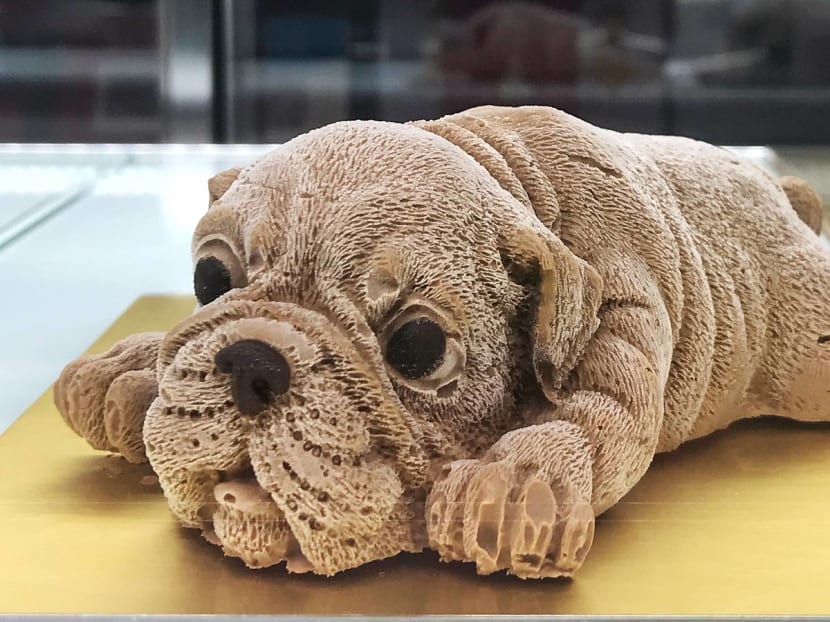 puppy ice cream cake