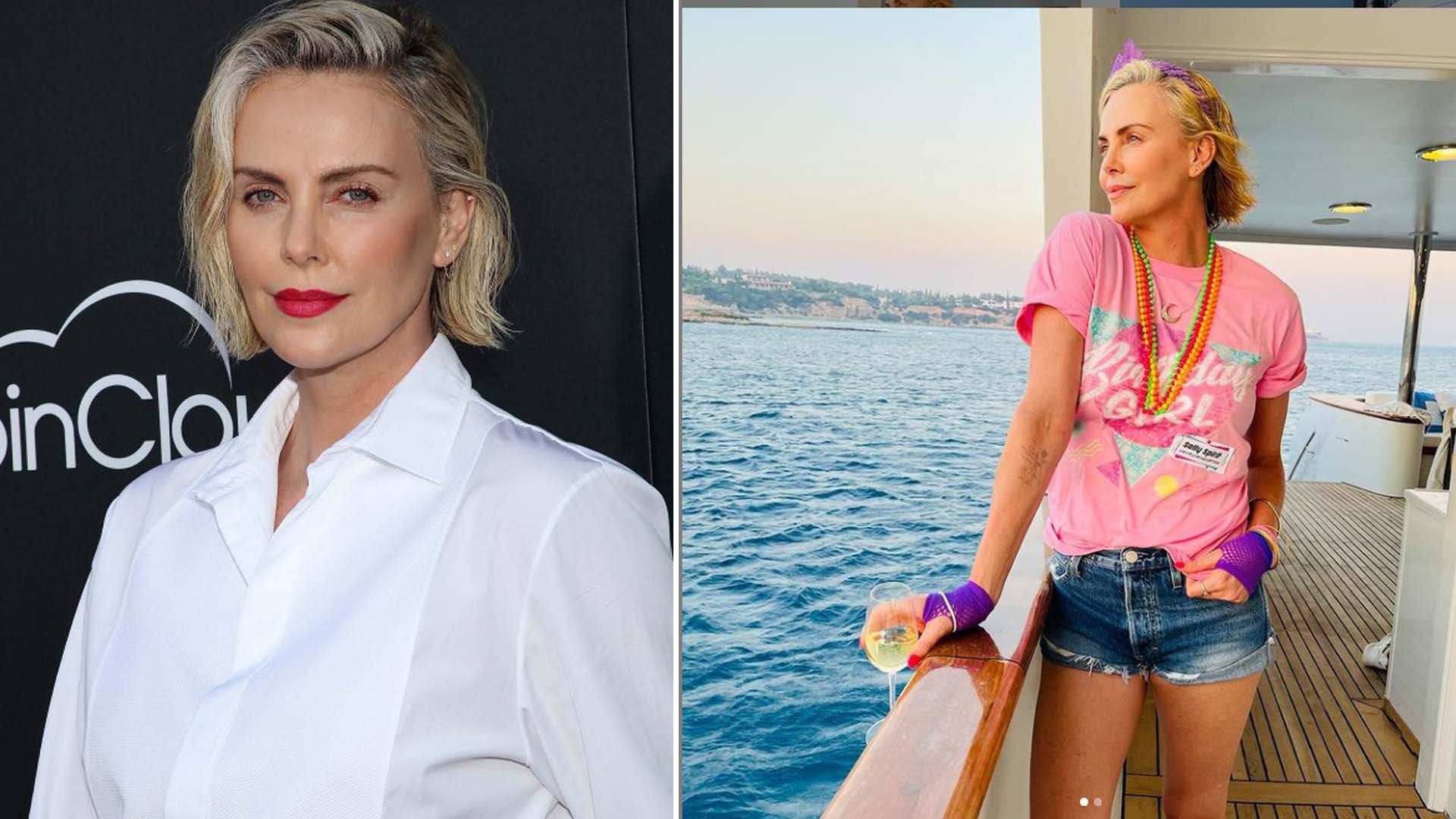Charlize Theron Celebrates 46th Birthday With A ‘80s Prom Murder Mystery Party On A Yacht Charlize Theron Celebrates 46th Birthday With A ‘80s Prom Murder Mystery Party On A Yacht