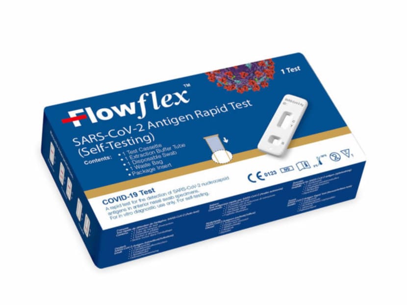 The Singapore distributor of the Flowflex antigen rapid test home-use kit (pictured) expects the product to be available in Singapore retail stores in December 2021.