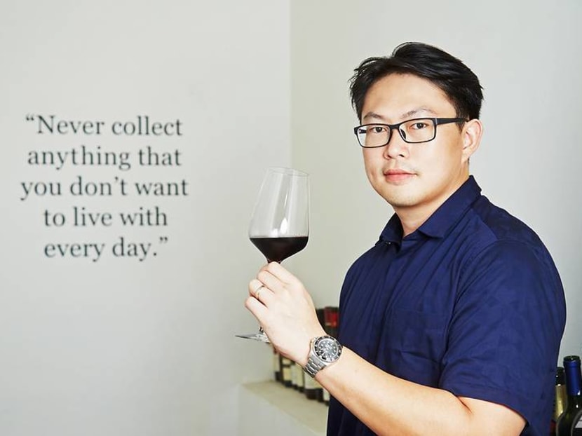 Why does this wine collector with almost 3,000 bottles consider himself a 'rebel'?