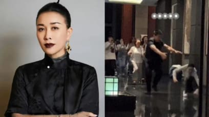 Accident-Prone Na Ying, 56, Falls Flat On Her Face While Trying To Avoid Crowd Of Fans