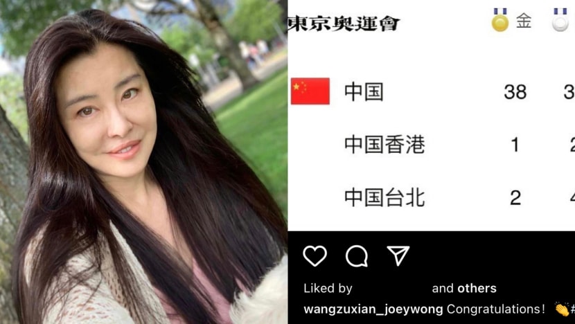 Joey Wong Upsets Taiwanese Netizens After Posting Olympic Medal Count Of China, Taiwan & Hongkong