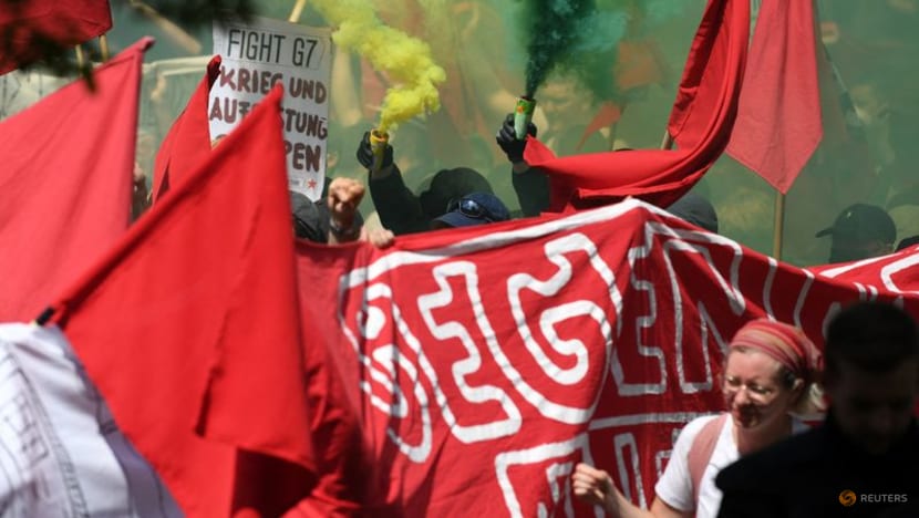 Hundreds protest for climate justice as G7 leaders meet in Bavaria Hundreds protest for climate justice as G7 leaders meet in Bavaria