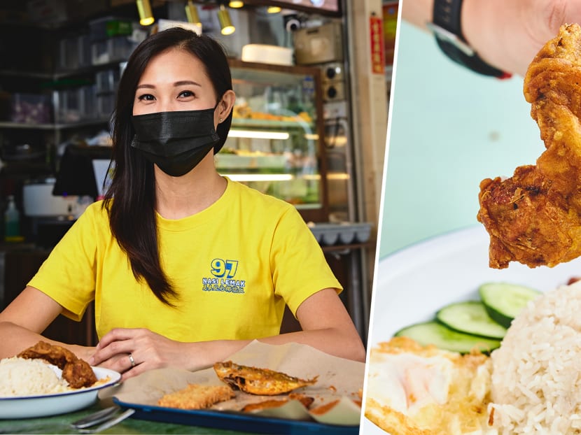 “You could see some guys in the queue taking extra glances [at me]” says the hawker of 97 Nasi Lemak.