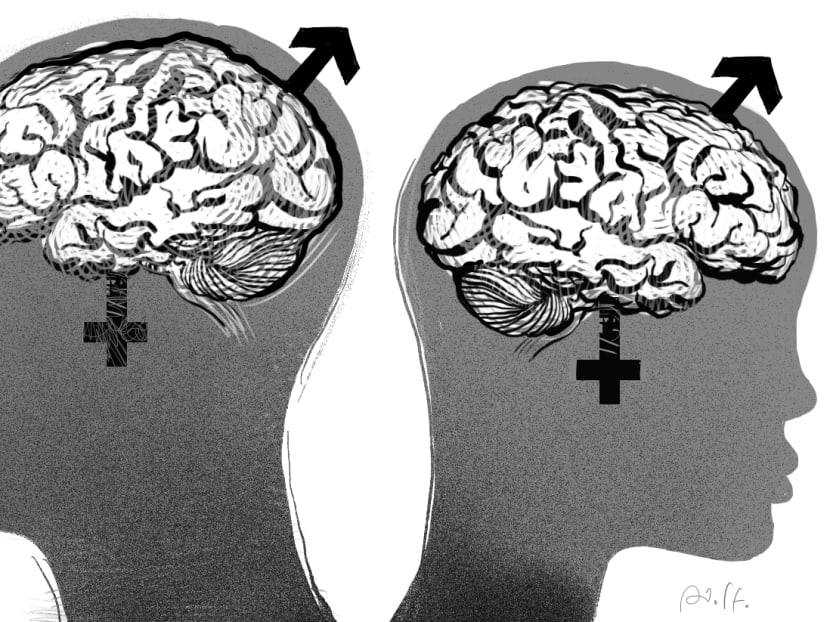 The idea that a man’s brain is “male” and a woman’s brain “female” is rarely challenged. Graphic: Adolfo Arranz/TODAY