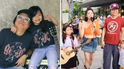 Singaporean Musician Eric Ng's 10-Year-Old Daughter Joins Battle Of The Buskers; Calls Wakin Chau Her "Uncle"