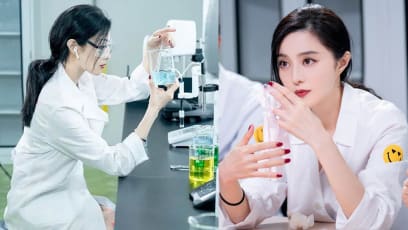 Fan Bingbing Blasted By Netizens For Posting “Staged” Pics Of Her Working On Her Beauty Products In The Lab