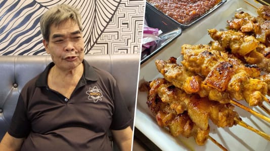 Satay Hawker Ah Pui Suffers Relapse 2 Weeks After Reopening Stall, Looking For New Griller To Take Over Position