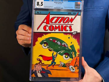 Rare copy of comic featuring Superman's first appearance sells for S$8 million at auction