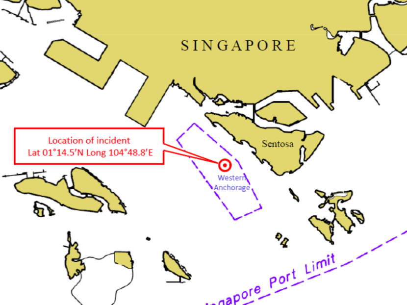 The location of the incident involving freelance commercial diver Jake Seet Choon Heng.