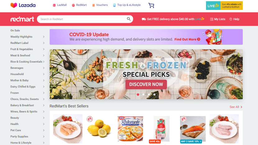 RedMart suspends new orders, will resume on Apr 4 with new measures to meet surge in demand due to COVID-19 concerns RedMart suspends new orders, will resume on Apr 4 with new measures to meet surge in demand due to COVID-19 concerns
