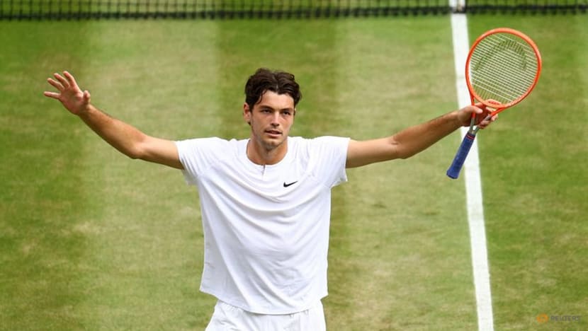 Fritz flies into Wimbledon quarters to earn family stripes Fritz flies into Wimbledon quarters to earn family stripes