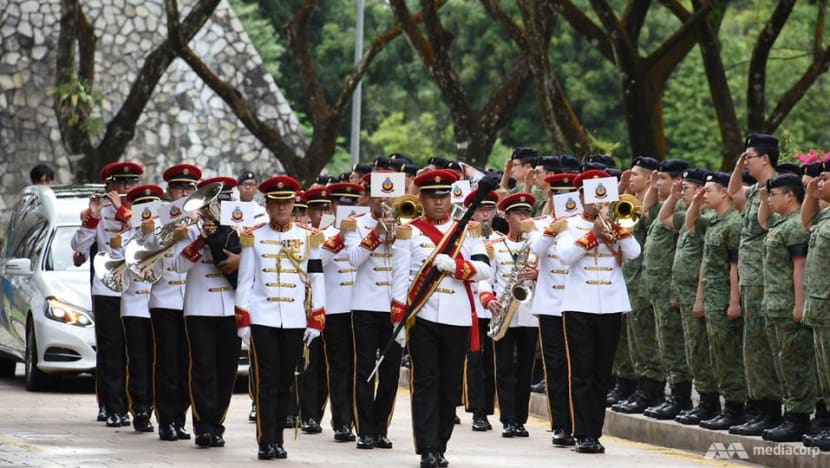 Hearse carrying body of Aloysius Pang arrives at Mandai Crematorium Hearse carrying body of Aloysius Pang arrives at Mandai Crematorium