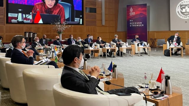黄循财出席G20财长会议 同各国财长进行磋商