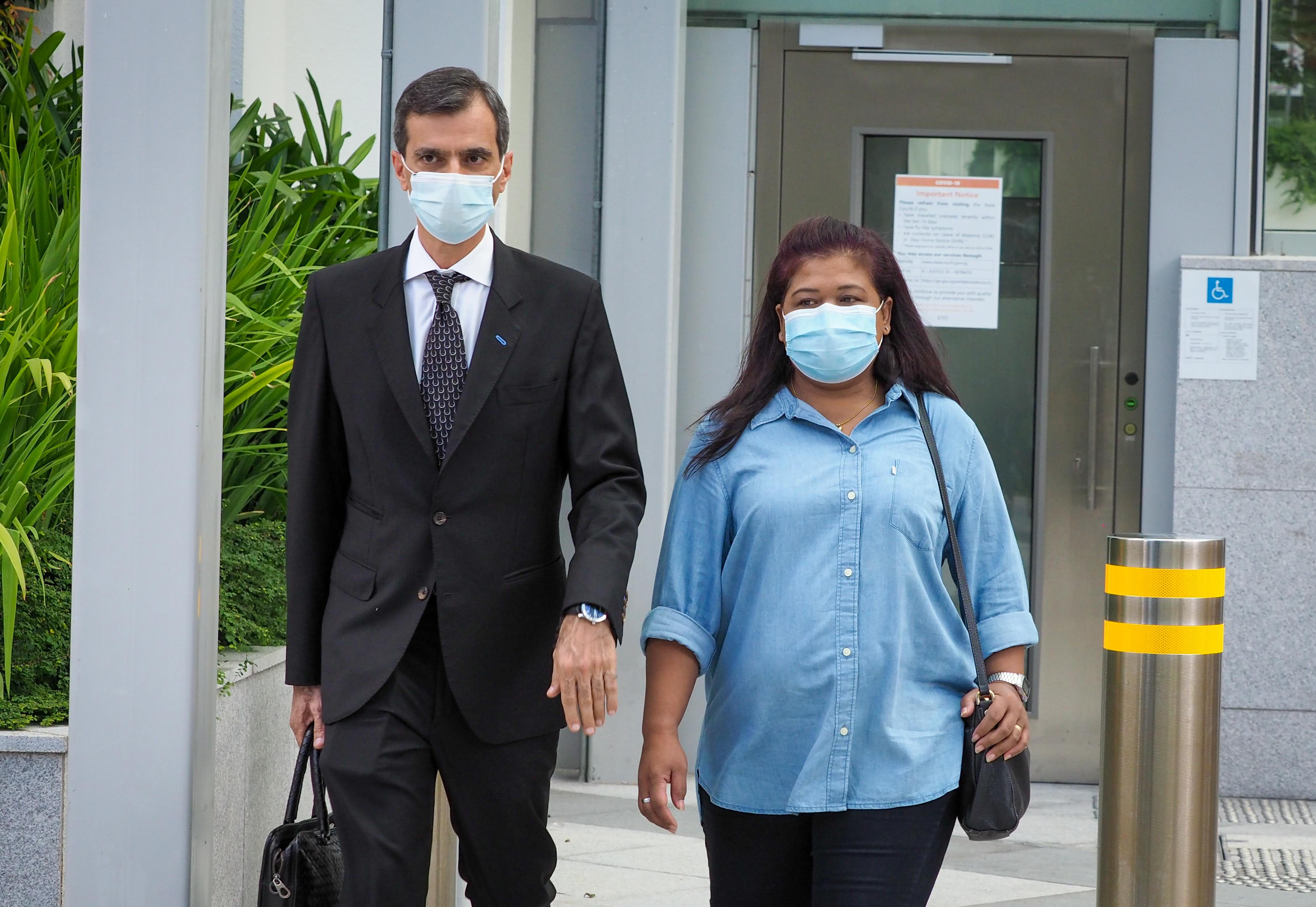 Ms Parti Liyani (right) with her lawyer Anil Balchandani at the State Courts on Sept 8, 2020. Ms Parti Liyani (right) with her lawyer Anil Balchandani at the State Courts on Sept 8, 2020.