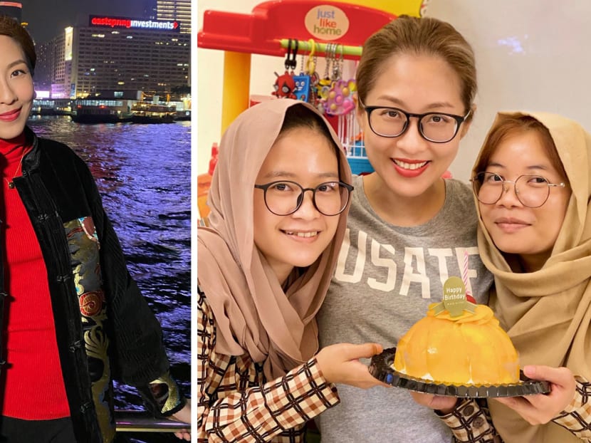 Netizens Praise Sharon Chan For Treating Her Two Domestic Helpers Like Family