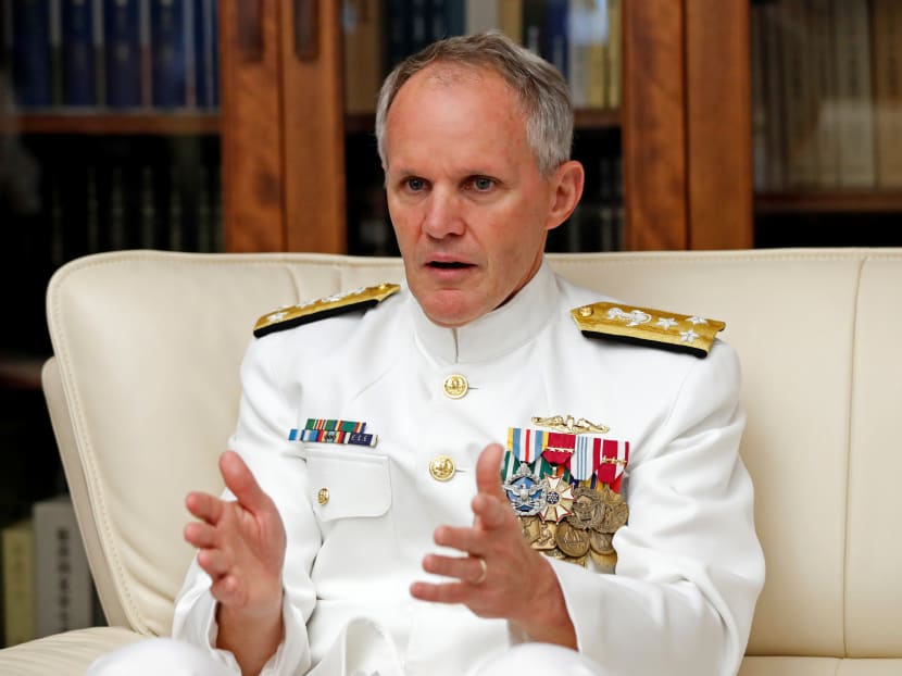 Vice Admiral Sawyer assumed his new role two days after the collision of USS John S McCain near Singapore. Photo: Reuters
